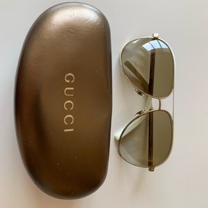 Authentic Gucci aviator sunglasses